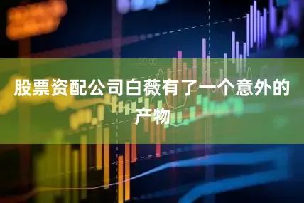 股票资配公司白薇有了一个意外的产物